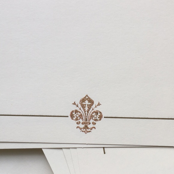 VTG French lily small tray message card envelops set lot - Picture 7 of 12